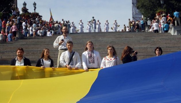 Церемонії підняття Державного Прапора України в Одесі / Фото: Ляшонок Ніна