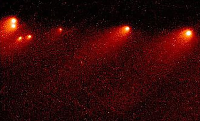 Що стосується найбільшого катаклізму у всесвіті, який спостерігало людство, то це зіткнення комети Шумейкер-Леві 9 і планети Юпітер в 1994 році