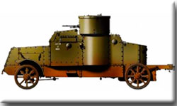 Під час Першої світової війни американські комерційні вантажівки Peerless були змінені англійцями для використання в якості броньовиків