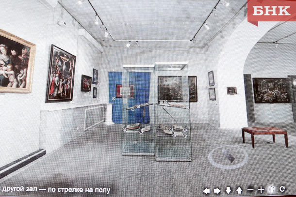 Гостям Ніцаональной галереї Комі представлена ​​можливість «відвідати» музей релігії: в структурі ресурсу є віртуальна екскурсія по музею, віртуальні виставки, огляди «перлин колекції»