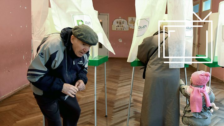 Image caption Саломе Зурабішвілі   За підсумками підрахунку 100% бюлетенів, поданих у другому турі президентських виборів в Грузії, незалежний кандидат Саломе Зурабішвілі набирає 59,52% голосів, повідомляє центральна виборча комісія