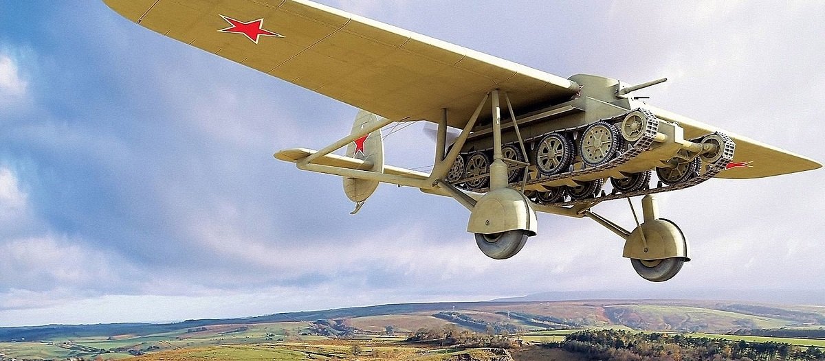 Легкий радянський танк А-40   літаючий танк