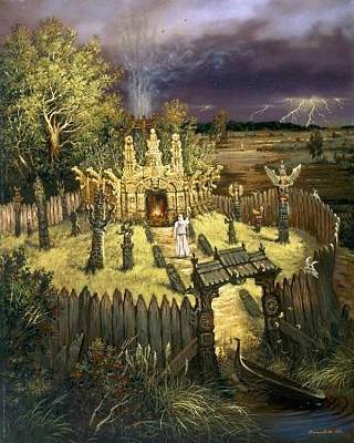 Про характер архітектурних прикрас, типових для новгородсько-псковської землі того часу, можна судити по знайденому під час розкопок в Новгороді в 1953 році уламку різьбленого стовпа