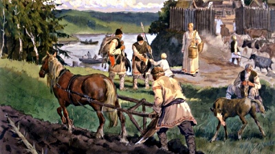 Незаймані, непрохідні дикі ліси розступалися лише біля водойм і глибоких топей та на відклалися в деяких місцях безплідних товщах пісків