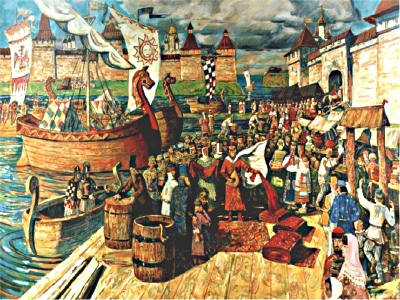 Ймовірно, вже в першій половині X століття визначилося постійне місце   торгу   (Там, де він залишався до 1510 року)