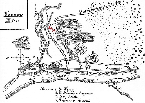 На Крому і, можливо, в Городці були, звичайно, і двори знаті, що відрізнялися просторістю, більш складною композицією і більшими будівлями