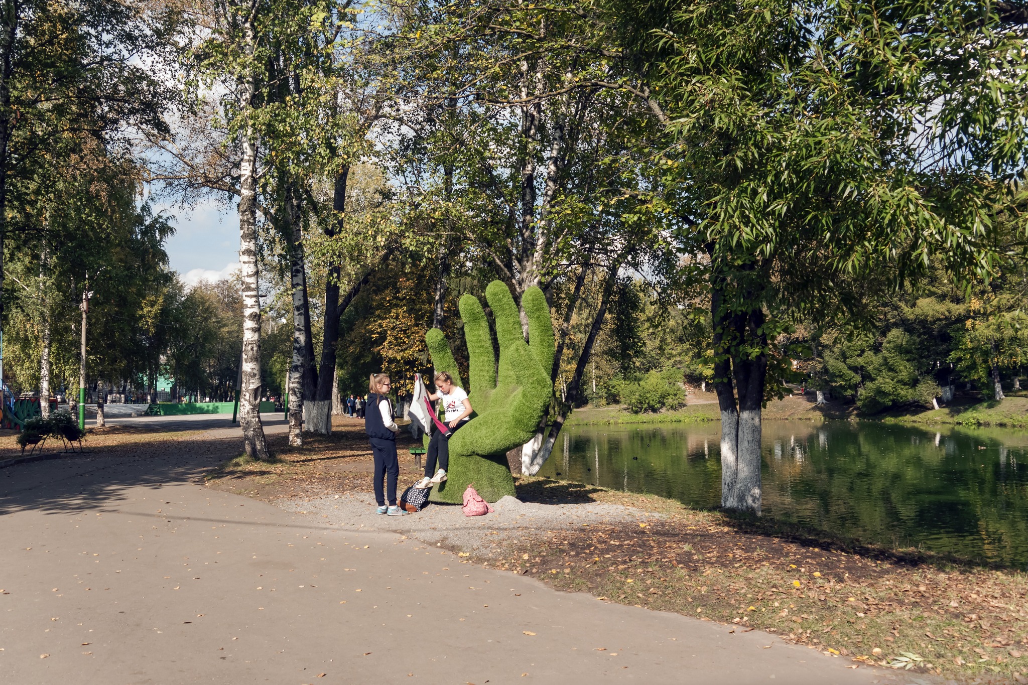 Я зайшов, щоб зробити пару фотографій парку на сонечку
