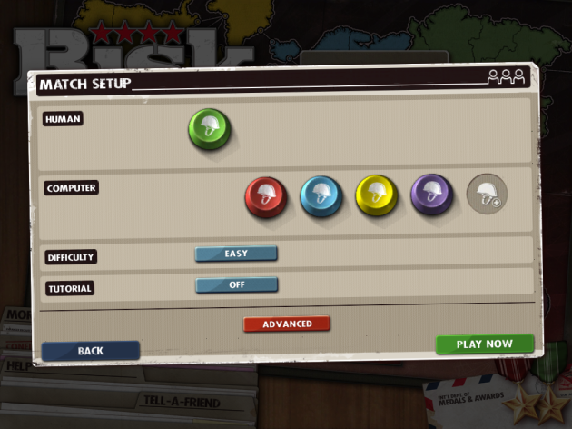 Гравці повинні ходити по черзі, розставляти солдат, атакувати і намагатися завоювати всі континенти