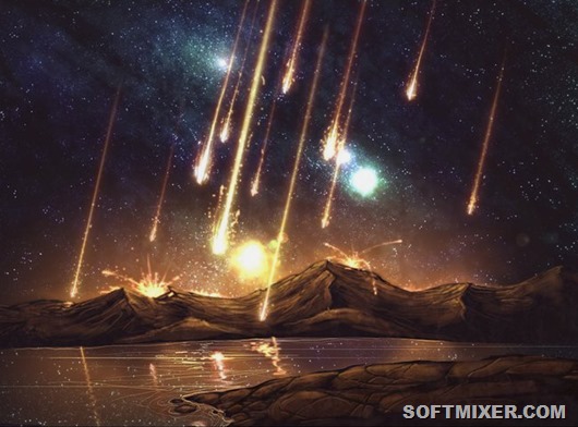 Вся маса метеоритного золота, таким чином, увійшла в мантію відособлено і не пропала глибоко всередині