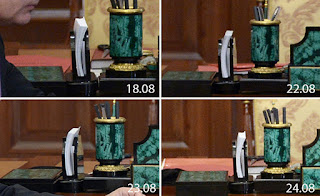 На шостий фотографії я розглянув зовнішній вигляд взуття Володимира Путіна