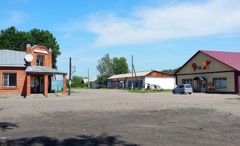 Суртаева, Будинок культури, амбулаторія (філія Красногорський центральної районної лікарні), маслосирзавод, пилорама, поштове відділення, їдальня, філія Ощадбанку, магазини, кафе, дві АЗС