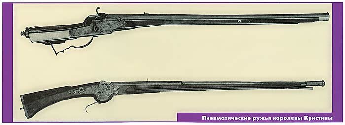 Маркевич, правда, згадує більш старовинне пневматичну рушницю з повітряним резервуаром в прикладі, виготовлене в Китаї)