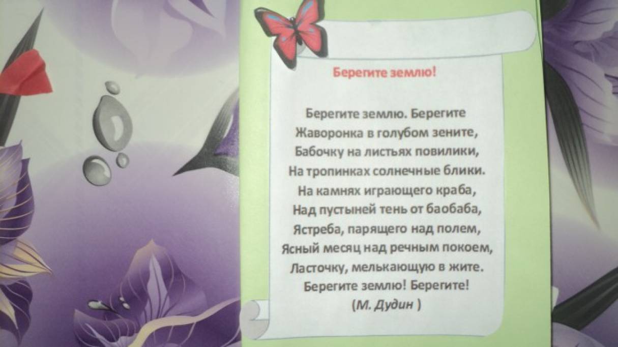 , Яке чудово відображає сенс дбайливого ставлення до рідної Землі