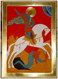 Виходить розкрита ікона