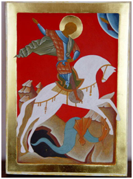 Далі йде опрацювання одягу, або антуражу - оточення - гірки, архітектура, дерева