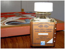 Последній етап - нанесення на готову написану ікону лаку