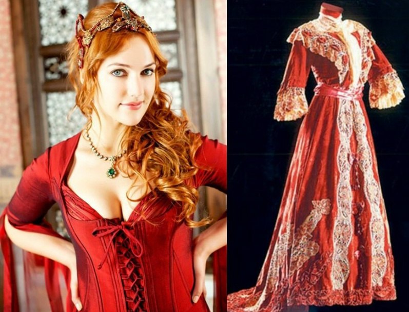 Жіночі османські наряди не відображають моду справжнього «чудового століття», вони створені з урахуванням європейського смаку тієї епохи;  у всякому разі, османські наряди були декольтована в тій мірі, як це представлено в серіалі