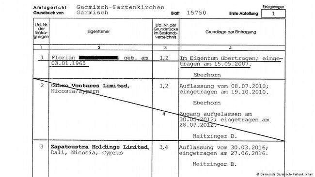 Нинішньої власницею вілли в реєстрі прав власності вказана компанія Zapatoustra Holdings Limited