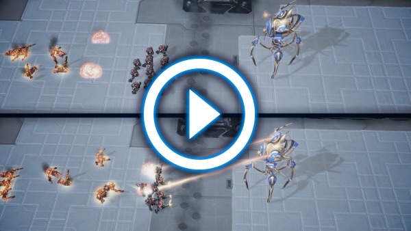 Тепер повертає знаряддя в бік ворога при русі