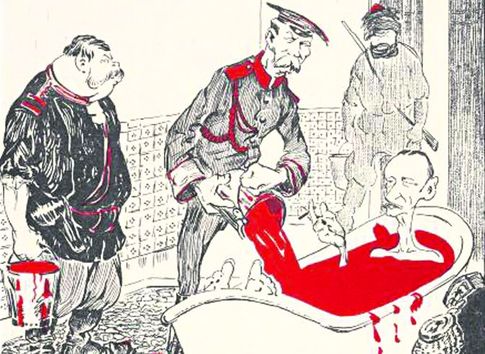 До цього в 1906 р міністр внутрішніх справ Столипін запровадив військово-окружні і військово-польові суди, заборонивши включати до складу цих судів професійних юристів - суди без адвокатів, без можливості подати апеляцію, з правом винесення та виконання протягом 24 годин смертних вироків