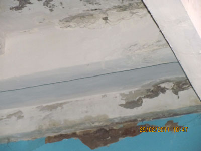 стеля сиплеться