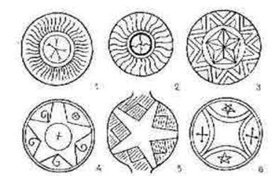 ;   8- Іран, неоліт;   9- Єгипет, неоліт