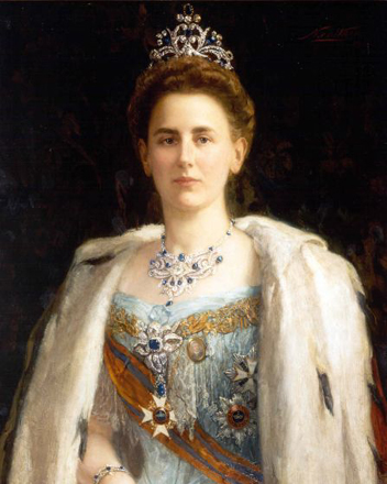 Pieter de Josselin de Jong (1861-1906) Portrait of Queen Wilhelmina of the Netherlands (1901)   Вільгельміна Хелена Пауліна Марія (нід