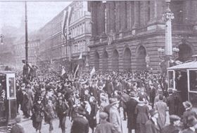 Прага, жовтень 1918 р   На той час Чехословаччина вже була окремою державою