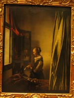 На наступній фотографії - картина Яна Вермеєра «Дівчина, що читає лист перед відчиненим вікном»