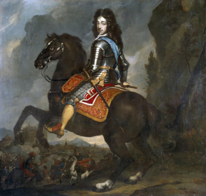 Johannes Voorhout (1647-1723) King william III of England on horseback (одна тисяча шістсот п'ятьдесят шість, Groninger Museum)