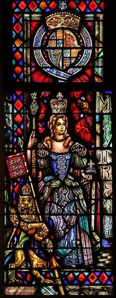 The Dutch Church, Austin Friars, London EC2 - Window Depicting Mary Regina