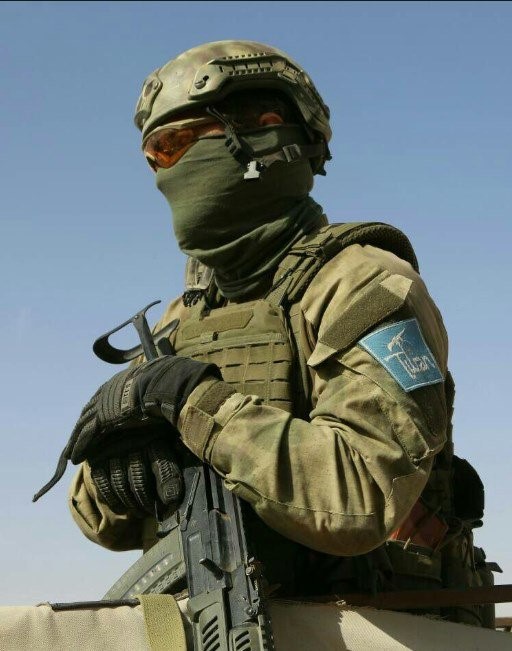 Боєць ССО Росії з нашивкою «Хезболли»