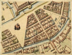 Чималий історичний інтерес представляє, наприклад, аксонометричний план центральної частини Петербурга кінця XVIII століття (   джерело   ):