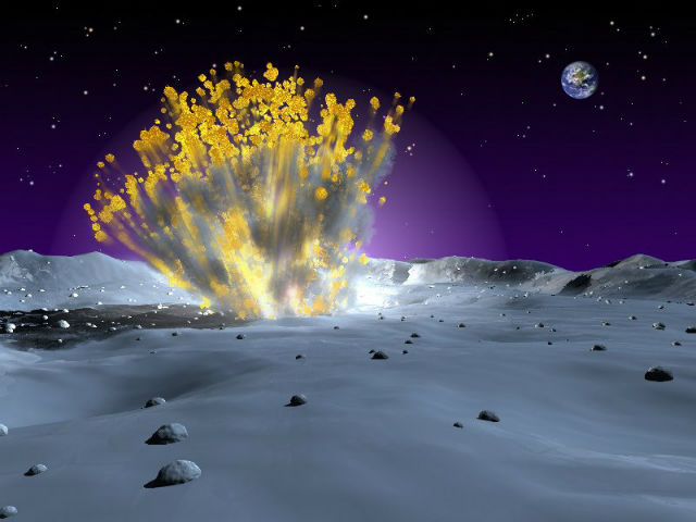 Зіставивши розмір кратера з яскравістю спалаху, астрономи зможуть більше розповісти про властивості місячного метеорита і його походження
