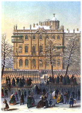 У палаці був створений і зимовий сад, з великими деревами - тропічними і північними