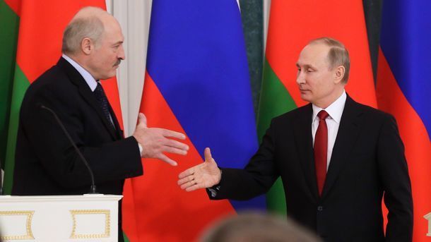 17 січня 2018, 19:22 Переглядів:   Президент Білорусі Олександр Лукашенко і президент РФ Володимир Путін