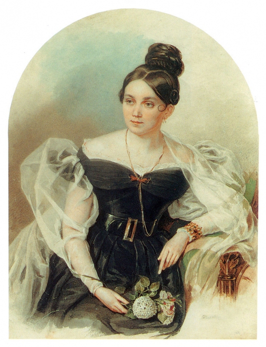 Петро Федорович Соколов (1791-1848) Олена Григорівна Чорткова (1800-1832), дочка барона Г