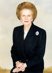 Маргарет Хільда Тетчер, баронеса Тетчер (13 жовтня 1925 - 8 квітня 2013 року) - 71-й прем'єр-міністр Великобританії (Консервативна партія) в 1979-1990 роках, баронеса з 1992 року