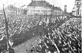 1 травня 1938 року в Ліберці, Фото: відкритий джерело   Першотравень 1938 роки зіграв особливу роль