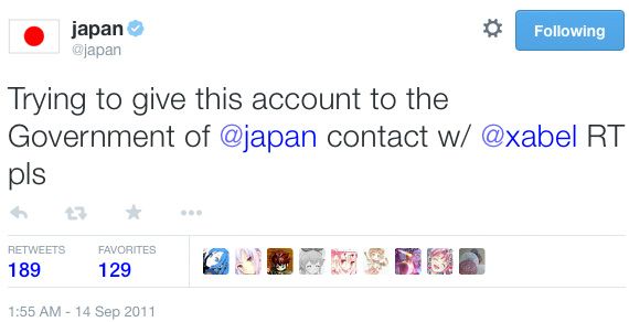 Кастаньо вступив в контакт з японською владою за допомогою твіти в 2011 році