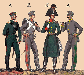 Офіцери з шинеллю, як правило носили капелюх