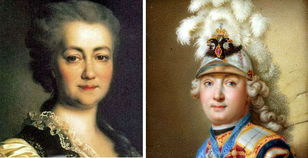 У 1761 році чоловік Катерини Петро III вступає на російський престол, а відносини між подружжям стають ворожими