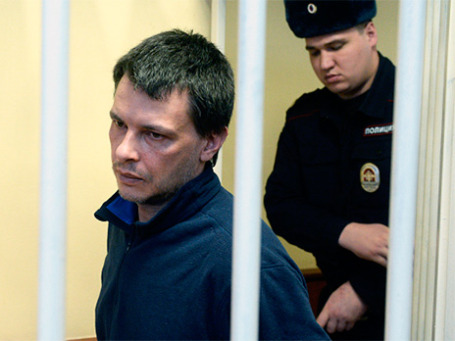 Олексій Кабанов визнаний винним в умисному вбивстві і буде відбувати термін в колонії суворого режиму   Олексій Кабанов під час оголошення вироку в Головинском суді Москви