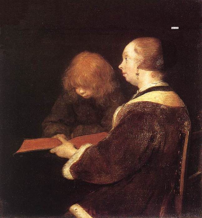 Терборх Герард (1617-1681) Урок читання