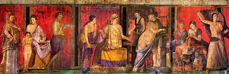 Розпис римської фрески (Помпеї I століття до н