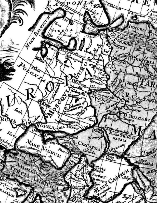 Згідно з картою Гійома Делиля і Тобіаса Конрада Лоттера, межа Московської Тартар з Європейською Московією в 1772 році йшла від Азовського моря вгору по Дону, а потім перетинала Волгу вище Нижнього Новгорода