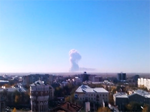 На військовому полігоні в Оренбурзькій області сталося три потужні вибухи на майданчику зберігання боєприпасів, що підлягають утилізації