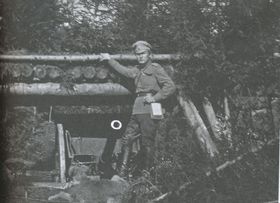 Командир батарей підхорунжого Микола Андрійович Келін, 1917 року, Фото: Архів А